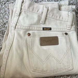 Distressed vintage wrangler jeans